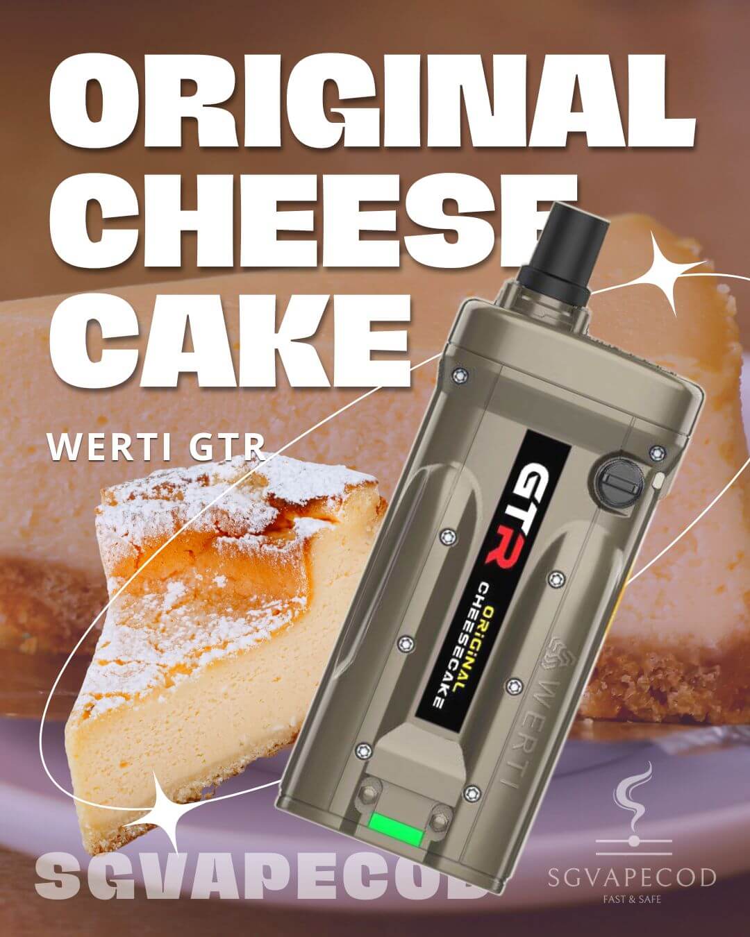 Werti-GTR-10000-Original-Cheese-Cake-(SG VAPE COD)