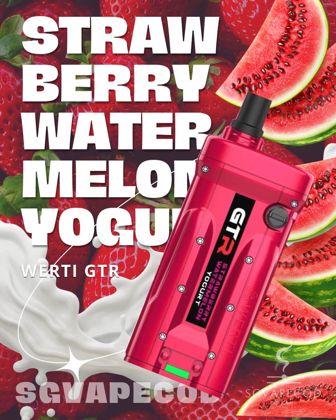 Werti-GTR-10000-Strawberry-Watermelon-Yogurt-(SG VAPE COD)