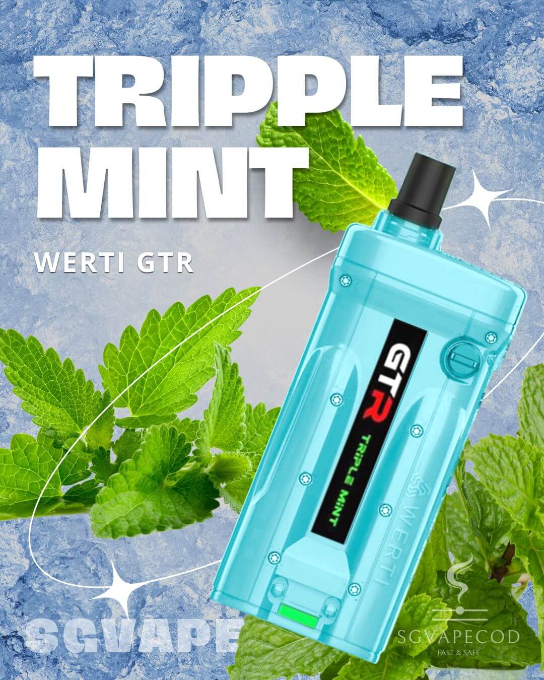 Werti-GTR-10000-Triple-Mint-(SG VAPE COD)