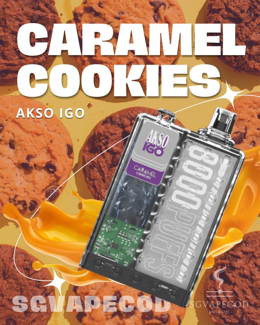 Akso IGO 8000-Caramel Cookies