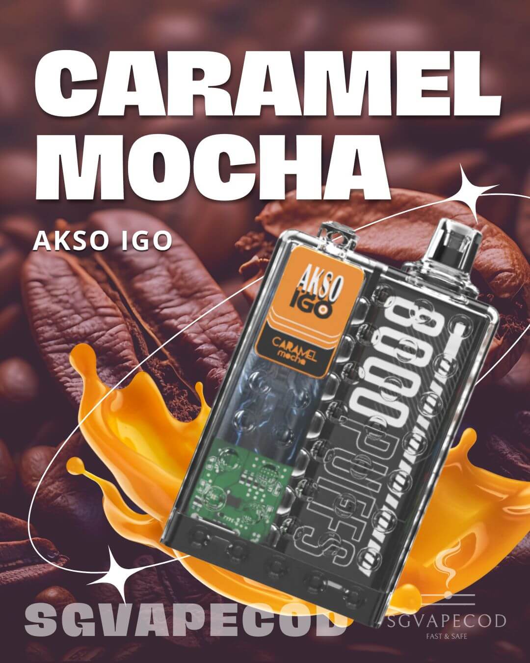 Akso IGO 8000-Caramel Mocha