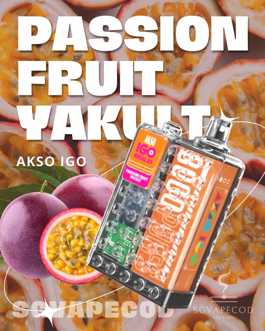 Akso IGO 8000-Passion Fruit Yakult