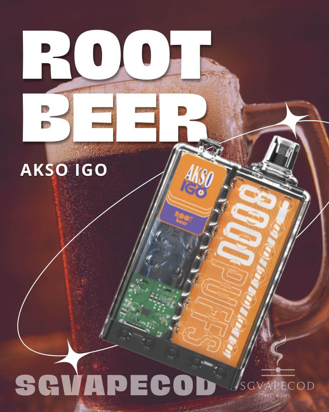 Akso IGO 8000-Rootbeer