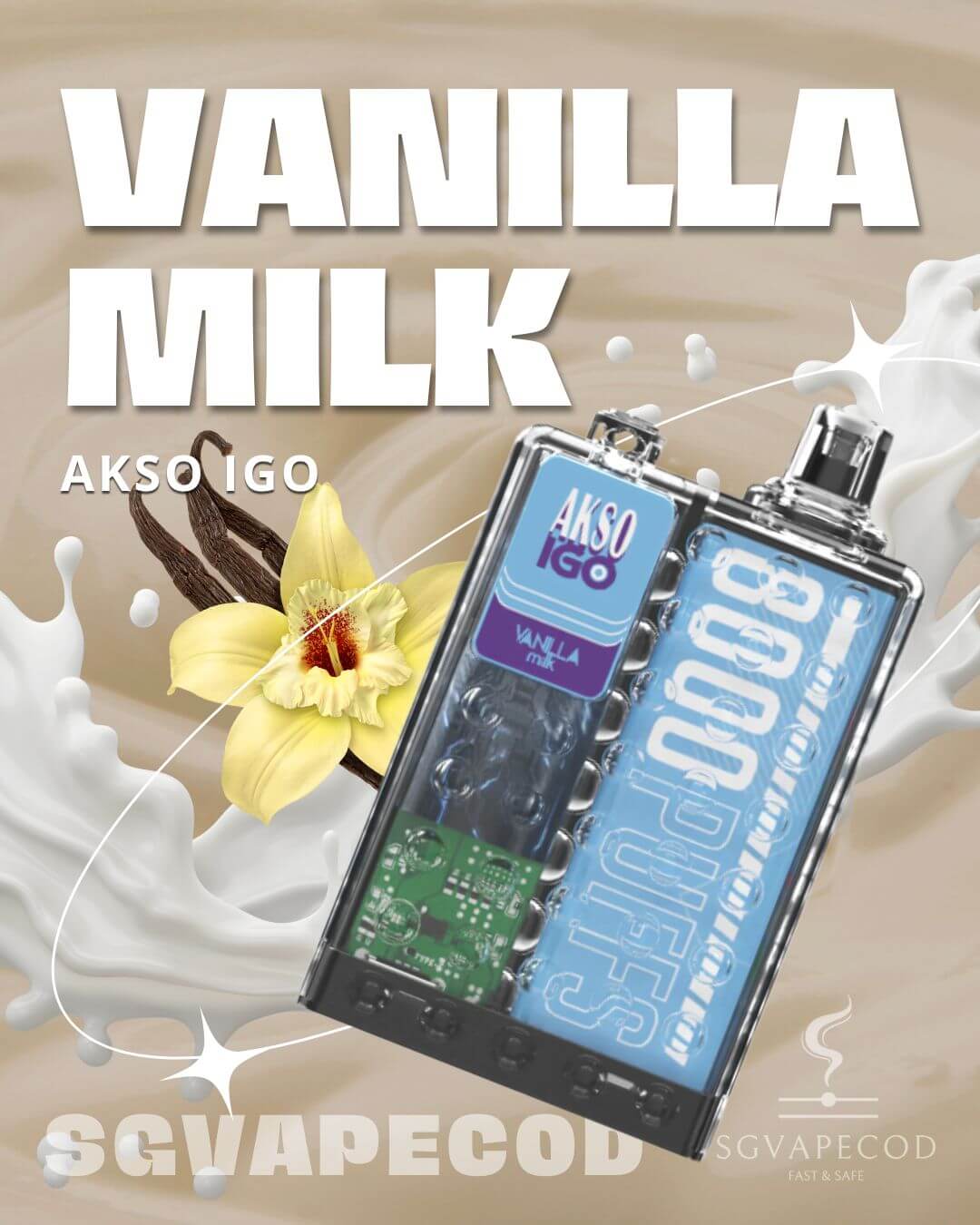 Akso IGO 8000-Vanilla Milk