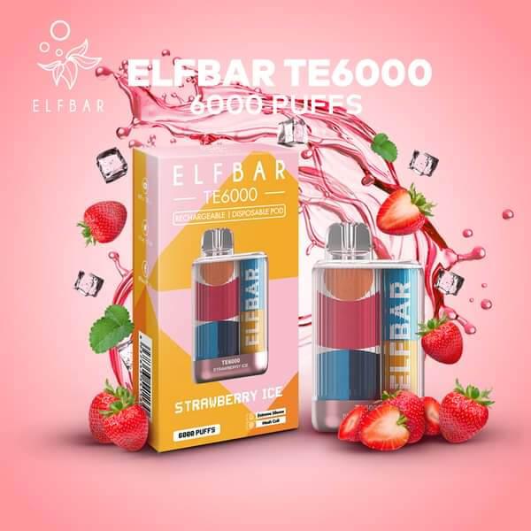 Elf-Bar-TE-6000-Strawberry-Ice-(SG VAPE COD)