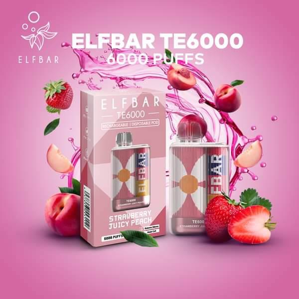 Elf-Bar-TE-6000-Strawberry-Juicy-Peach-(SG VAPE COD)