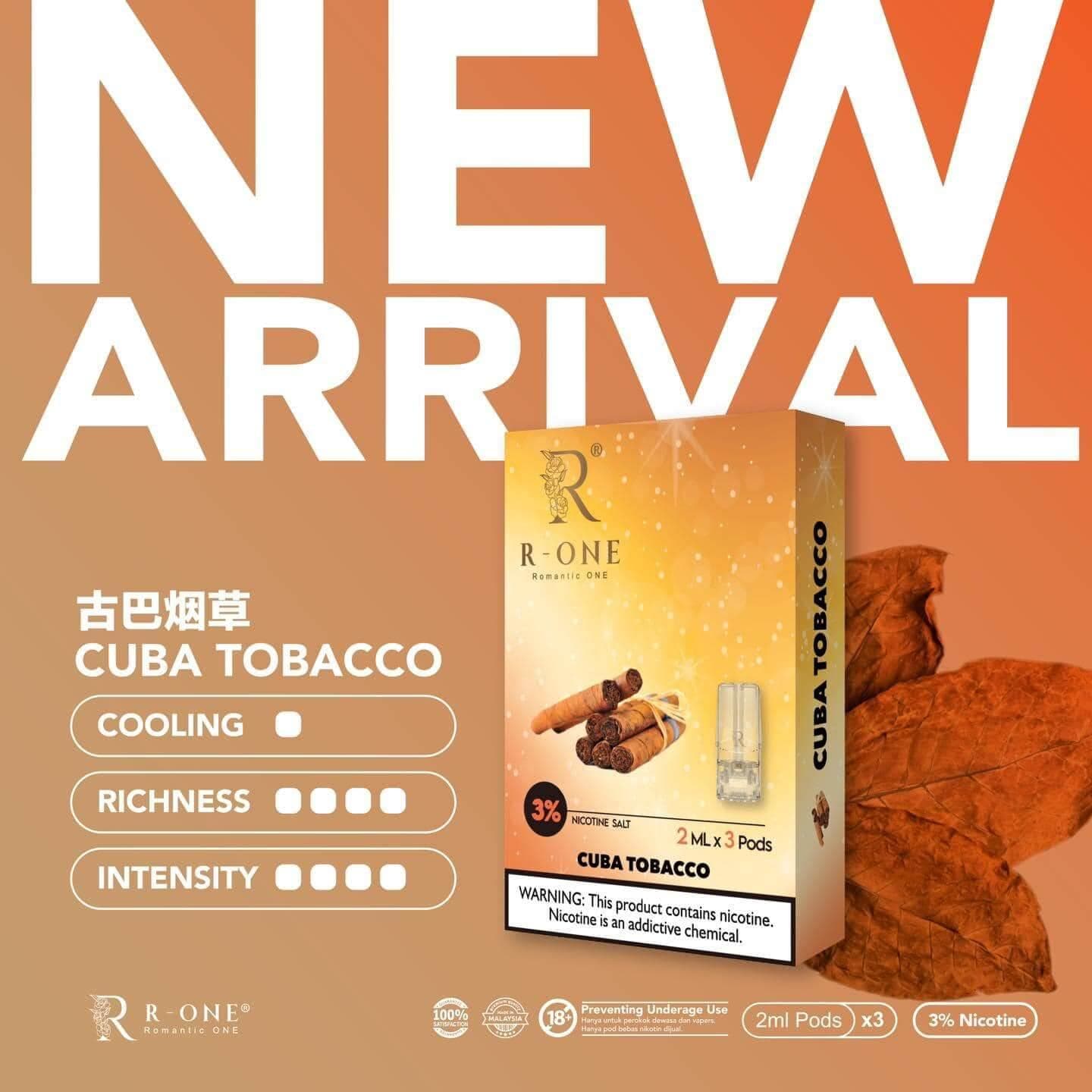 R One Pod-Cuban Tobacco